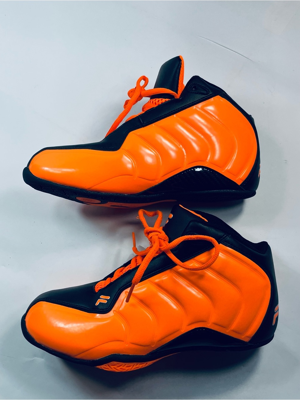 FILA Athletic Shoes #3BM01354-803 Orange & Black Men's Size:6 1/2